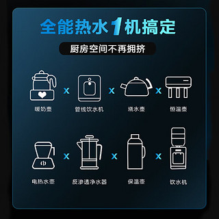 美的（Midea）星河系列极光版800G净热零陈水净水器家用加热直饮一体机多档温控橱下式即滤净饮机星泽灰大流量 极光净热800G