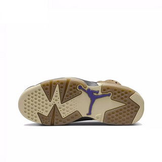 耐克（NIKE）AJ6  Air Jordan 6 x Travis Scott 高帮耐磨防水复古篮球鞋棕色 FD1643-300 38