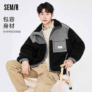 Semir 森马 不对称拼接工装夹克