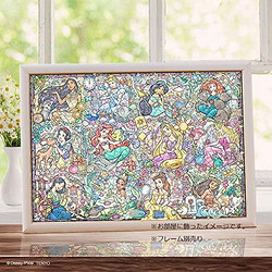 Tenyo 拼图 1000片 Disney Princess 迪士尼公主系列 花窗玻璃 立式 51.2×73.7厘米