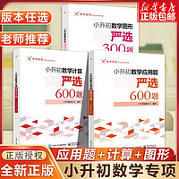 小升初数学计算严选600题+数学应用题严选600题+数学图形严选300题小学六年级数学专项训练衔接教材数学考试解题方法技巧大全 小升初数学应用题严选600题