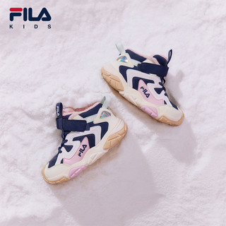 FILA KIDS斐乐童鞋儿童棉鞋2023冬男女小童加绒保暖魔术贴鞋
