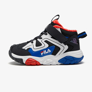 FILA KIDS斐乐童鞋儿童棉鞋2023冬男女小童加绒保暖魔术贴鞋