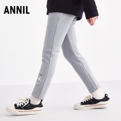 Annil 安奈儿 童装女童清仓打底裤加绒冬季款弹力仅150-170