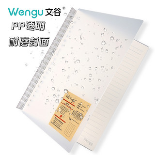 文谷 PL013-A5 水晶抽拉活页本 横线款 A5 白色 单本装