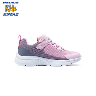 SKECHERS 斯凯奇 儿童运动鞋女童时尚跑步鞋303607L 粉红色/灰色/PKGY 27.5