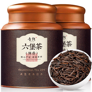 YIN LANG 音朗 茶叶 六堡茶黑茶 特级窖藏2016年广西梧州熟茶散茶叶年货送礼500g