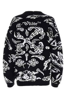 OFF-WHITE 奢侈品潮牌 女士 针织衫 OWHB036S24KNI001 1001 Printed 38