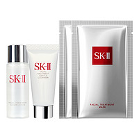 SK-II 面部护肤套装化妆品入门洁面 +嫩肤 +面膜