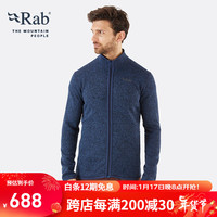 Rab睿坡男士户外运动保暖舒适透气防风外套立领夹克外套 QFF-21 藏蓝色DIK M