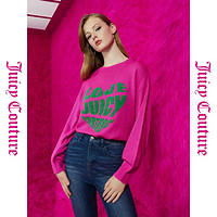 Juicy Couture 橘滋 怦然心动撞色logo提花女式毛衣