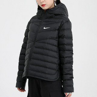 耐克（NIKE）女装2023运动休闲服连帽防寒保暖外套夹克羽绒服 CU5095-011/黑色75%灰鸭绒 M