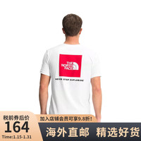 the North FaceTheNorthFace北面美版SS男宽松大LOGO短袖T恤 FN4-白色 L