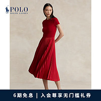 Polo Ralph Lauren 拉夫劳伦 女装 24早春农历新年褶裥连衣裙RL25253 620-红色 S