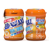 88VIP：mentos 曼妥思 每日维他维生素口香糖冰柠橙柚年货56g/瓶新老包装随机发货