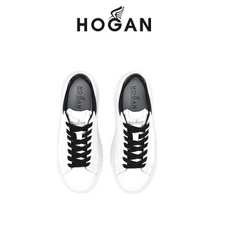 HOGAN H-STRIPES系列 男士低帮休闲鞋 HXM6450FC60 黑尾 42.5