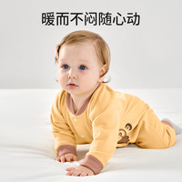 OUYUN 欧孕 婴儿连体衣服男女宝宝睡衣新生儿衣无骨打底保暖哈衣秋冬