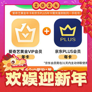 iQIYI 爱奇艺 黄金VIP会员年卡+京东PLUS会员年卡