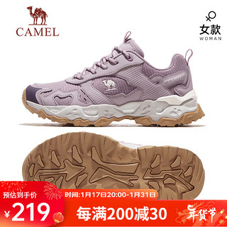 骆驼（CAMEL）登山鞋女士户外运动徒步鞋防泼水徒步鞋 F23A69a3007 露莓紫 38 露莓紫女