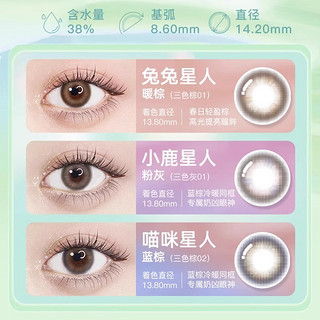 BAUSCH+LOMB 博士伦 半年抛莹翠亮眸软性亲水接触镜 #莹翠黑 1片 0度