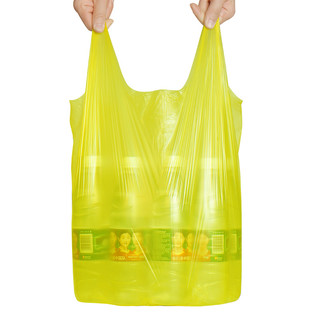 Sodolike 尚岛宜家背心手提彩色垃圾袋300只装中号50*65cm*10卷加厚垃圾袋