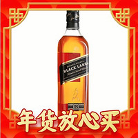 年货先到家：尊尼获加 黑牌 12年 调和 苏格兰威士忌40%vol 700ml 单瓶