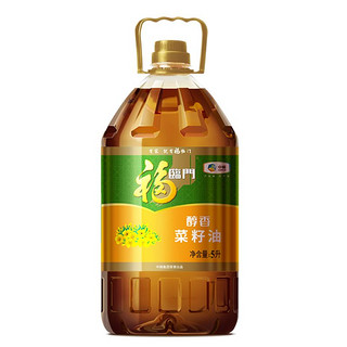 福临门 醇香菜籽油5L  家庭装食用油