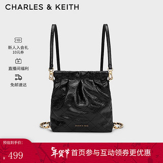 CHARLES & KEITH CHARLES&KEITH24春季迷你流浪包单肩斜挎包包女包双肩包女士CK2