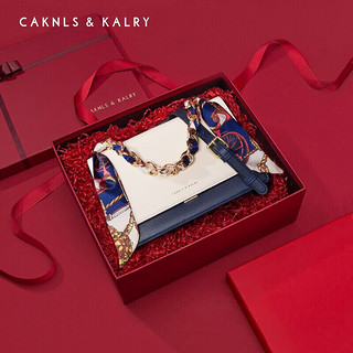 CAKNLS & KALRY CAKNLS KALRY CK轻奢包包女包单肩包女士手提包女 CK-12米白-丝巾包 礼盒装