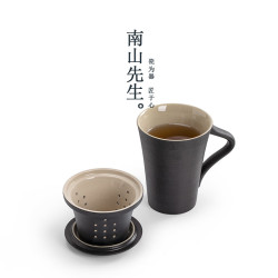 南山先生 沧海马克杯 禅风黑 300ml