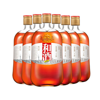 和 酒 新银标 特型半干型黄酒1000ml*6瓶 13度上海老酒 整箱装黄酒