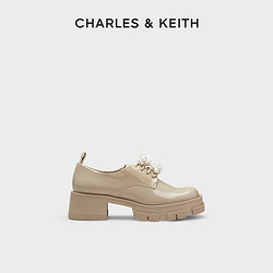 CHARLES & KEITH CHARLES＆KEITH22秋季新款CK1-70900324-1学院风厚底系带鞋单鞋女
