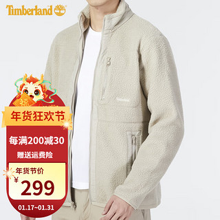 Timberland 抓绒衣男秋冬新款户外运动保暖舒适休闲舒适夹克外套A44BC A44BCCY2/沙色