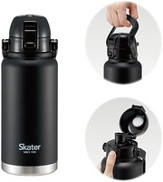 SKATER 斯凯达 带手柄 直饮 不锈钢 水杯 2升 大容量 一键式 黑色 2000毫升 真空双层保温瓶 STD20H-A