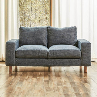 8H沙发独立袋弹簧Calm布艺沙发客厅小户型出租房组合实木沙发B1S 暮光蓝 脚凳
