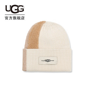 UGG x Feng Chen Wang 冬季男女同款合作款毛线帽 1143274 BCHST  米黄色/栗色 O/S