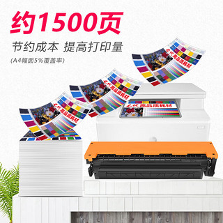 e代 惠普W2111A/206A硒鼓带芯片蓝色适用惠普HP M255DW M255NW MFP M282nw M283FDN m283fdw打印机粉盒W2110A