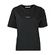 Acne Studios 女士黑色徽标印花半袖T恤