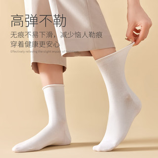 真维斯【5双装】女装休闲舒适袜子2024夏季时尚女式长筒袜YM 绿色5-8710 F