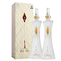 泸州老窖 经典广州塔 52度 浓香型白酒 600ml*2瓶