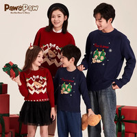 Paw in Paw PawinPaw小熊童装男女童针织套头圆领毛衣 Red红色/20-成人款 170