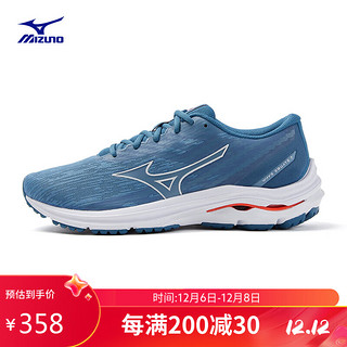 Mizuno 美津浓 男子运动跑步鞋 缓震透气 WAVE EQUATE 7 40码 01/灰蓝色/灰白色/橙色