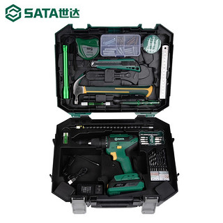 SATA世达工具套装家用工具箱五金家庭维修组合全套多功能电动安装