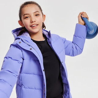 安德玛（Under Armour）（UnderArmour）童装秋冬儿童羽绒服运动舒适短款女男 紫色 165cm