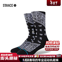 STANCE 斯坦斯 新款中筒袜A545 个性时尚休闲袜子男女舒适休闲潮牌 A545D21EL-BLK M (38-42)