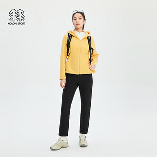 KOLON SPORT可隆女士连帽抓绒夹克 麦色CN 180/2XL