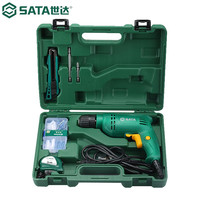 SATA 世达 7件基础家装电钻工具箱组套手电钻家用多功能电动冲击钻插电05159 (05159)7件基础家装组套