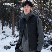 Saucony索康尼冬季男子羽绒马甲跑步运动休闲保暖防风