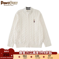 Paw in Paw PawinPaw卡通小熊童装20男童开衫上衣儿童毛衣保暖 象牙白/39 120