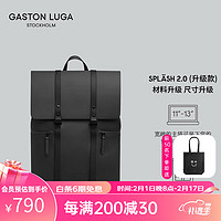 GASTON LUGA原创潮牌设计师背包男双肩包大容量电脑包大书包防水耐磨包 典雅黑13